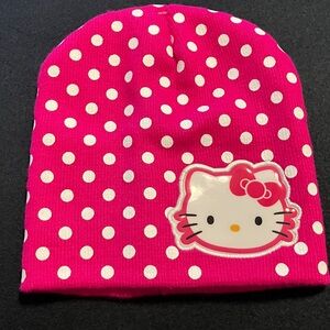 New Hello Kitty Pink Polka Dot Beanie